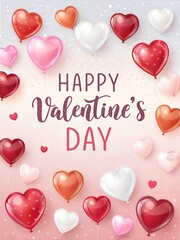 Glossy Hearts: A 3D Valentine&rsquo;s Day Celebration