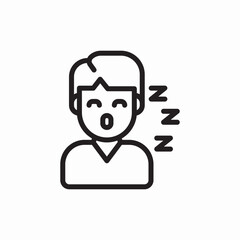 Patient sleeping medical rest treatment icon vector sign
