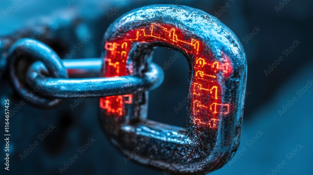 Aufkleber secure data flow with minimalist light imagery