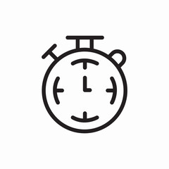 stopwatch time icon vector sign