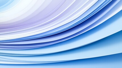 Abstract Blue And White Swirling Paper Layers Design