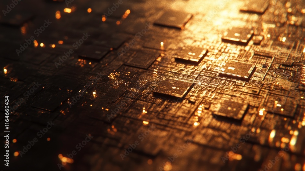 Poster animated chip designs in a workshop setting