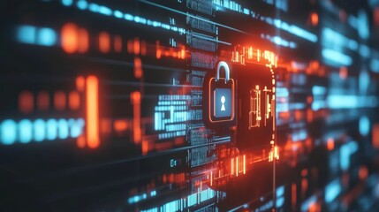 Cyber Security Data Protection Icons in Light Design