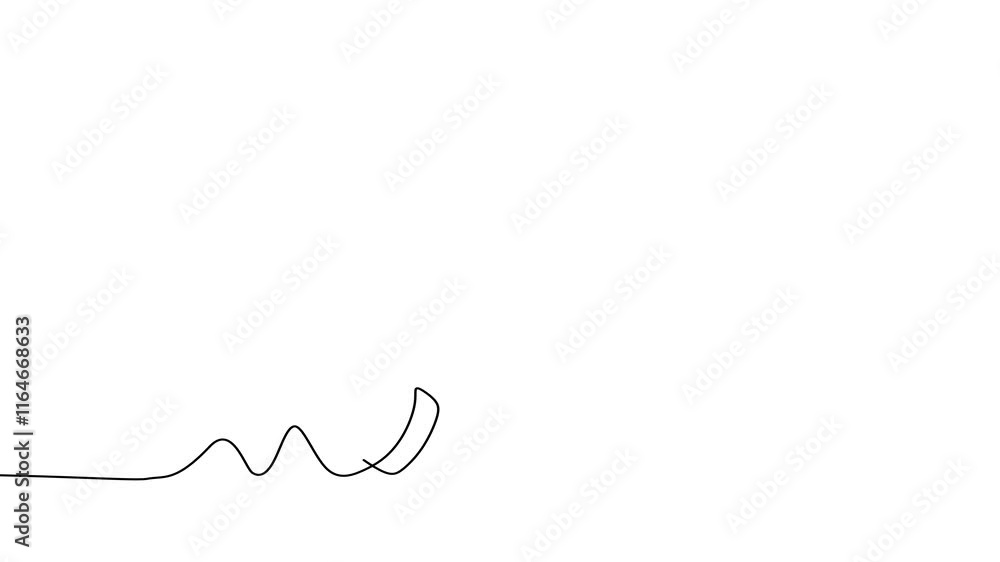 Poster telephone continuous line drawing animation, animated stroke linear hand drawn minimalist concept. s