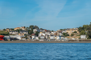 Fototapeta premium View of the village of Figueras, Asturias, northern Spain