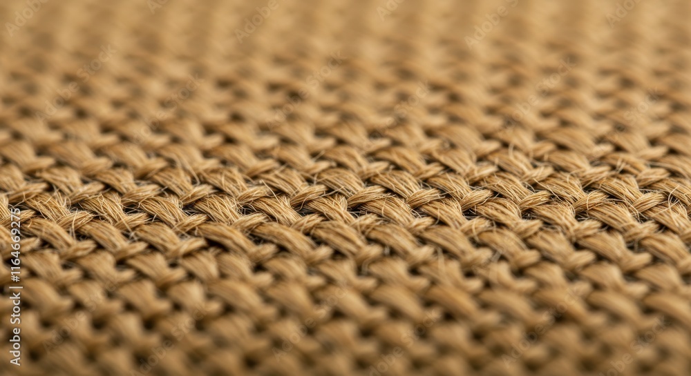 Poster close-up of textured burlap weave pattern