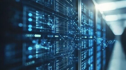 Machine Learning Server Interface with Soft Light Effects