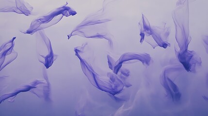 Floating Purple Fabric Abstract Art Photography