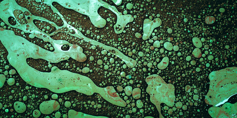 An Abstract Grunge Illustration with Water and Liquid Colors