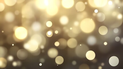 Abstract Golden Bokeh Lights Background Image