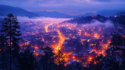 Raleigh-Durham's Luminous Night Sky: Vibrant Views of the City