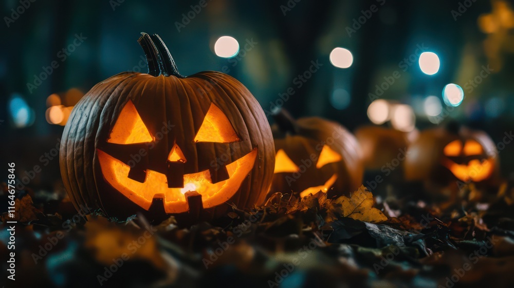 Poster halloween background created with generative ai