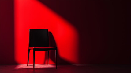 怒りを象徴する赤い光の抽象アート