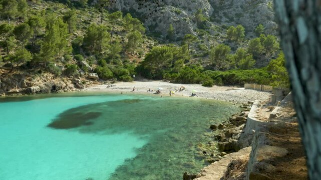 Beautiful beach of Cala Murta, Formentor, Mallorca, Balearic Islands