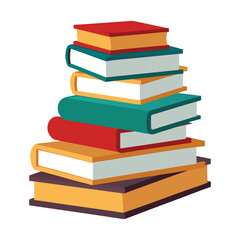 stack of books vector, vector and illustration, vector style
