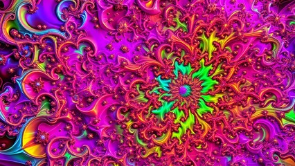 Vibrant Kaleidoscope Abstract Background