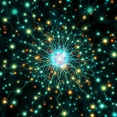 Radiant Nebula Brainwave Galaxy Digital Art