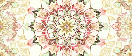 Vibrant Floral Mandala Pattern