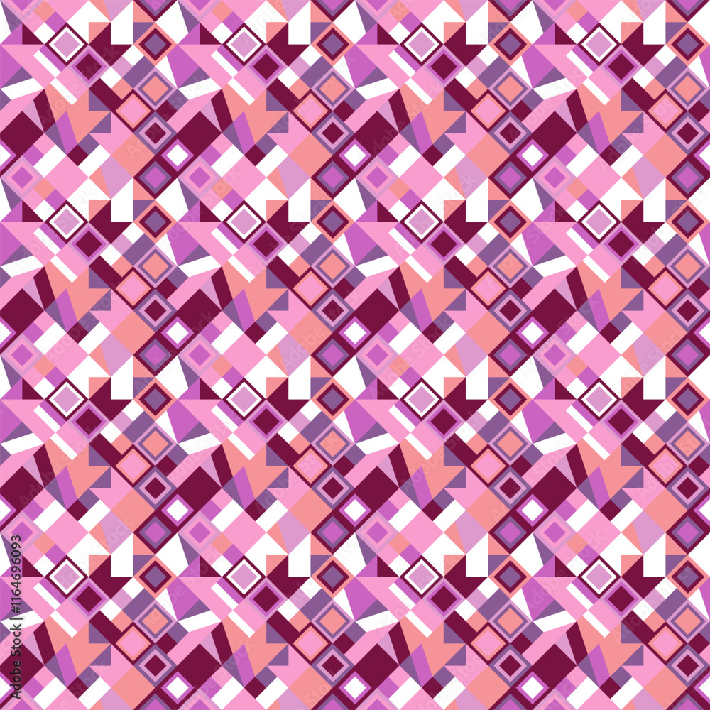 Poster seamless abstract diagonal geometrical pattern background - colorful vector design