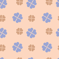 seamless pattern with simple flowers