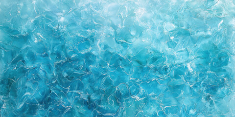 Obraz premium Close-Up of the Shimmering Blue Water Surface: Calm and Sparkling