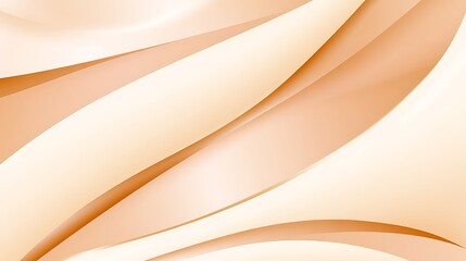 Abstract Beige and Orange Swirling Curves Design