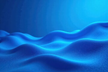 Fototapeta premium Stylized wavy blue backdrop Subtle light gradients create depth , ripple, style