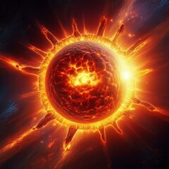 Fototapeta premium Sun in space