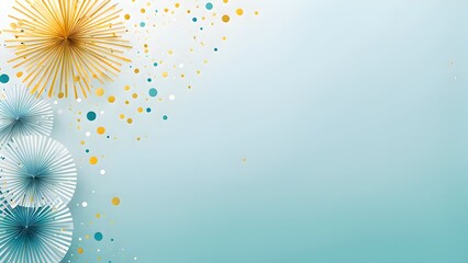 An abstract New Year's background image in a minimalist style. The abstract form conveys celebration and a new beginning, creating a modern and elegant atmosphere.