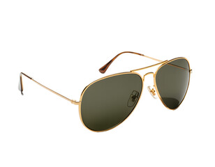Stylish Gold Aviator Sunglasses with Dark Lenses