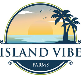Fototapeta premium Island vibe Design concept