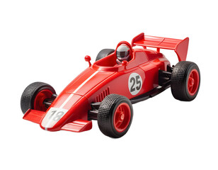 Isolated Red Racing Car Toy 