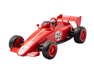 Isolated Red Racing Car Toy 