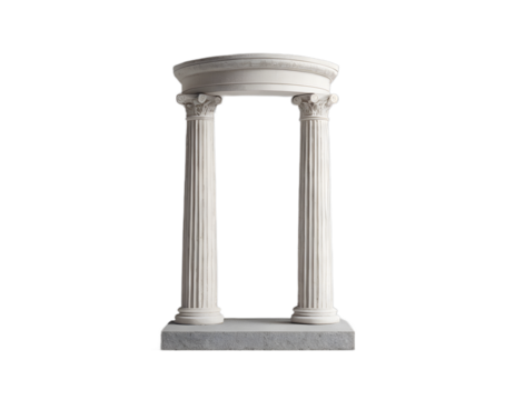 Elegant Classic Archway with Columns, Perfect for Design Projects