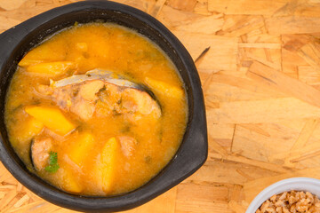 Sancocho soup typical Colombian fish food