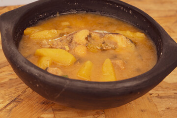 Sancocho soup typical Colombian food