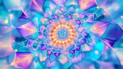 pastel floral mandala, abstract art background - pastel color palettes