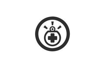 creative medical emergency icon concept