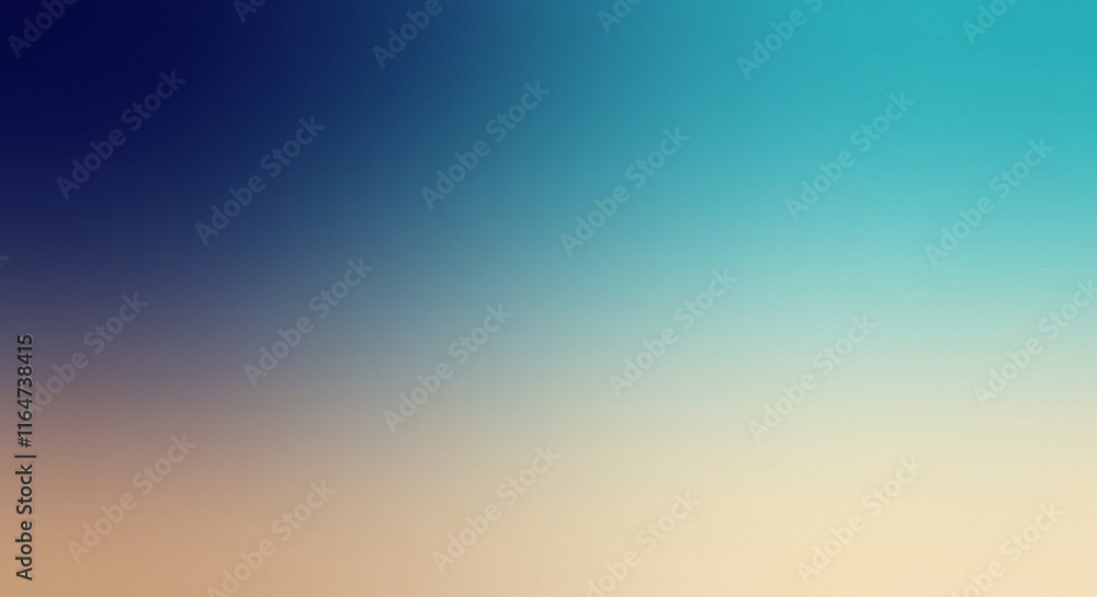 Poster serene gradient background with smooth transition from blue to beige