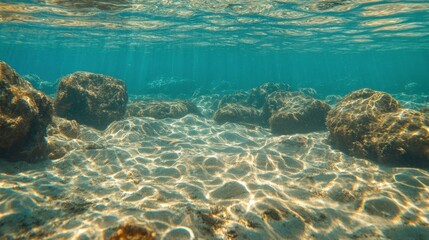 Naklejka premium Pollution in Oceans with Natural Soft Light Background