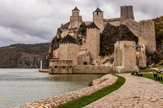 View of Golubac medieval fortress, Serbia