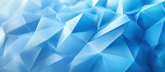 Fototapeta premium Abstract blue polygonal background.