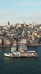 Fototapeta premium Aerial View Istanbul Ferry