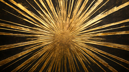 Golden sunburst background with shimmering rays of light, sunburst, shining, rays. Sunburst. Illustration