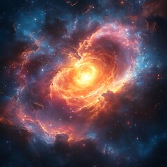 Obraz premium Galaxy nebula space cosmic star explosion high resolution hd image