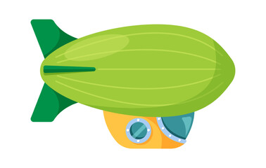 Zeppelin in cute childish style © Pavlo Syvak