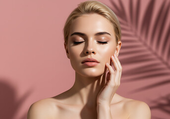 여성 모델 뷰티 화보 화장품 여자 메이크업 얼굴 모델