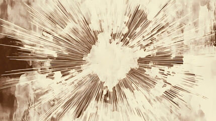 Abstract sunburst design in vintage sepia tones for retro look, burst, vintage. Sunburst. Illustration