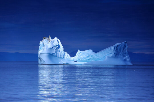 Magnificent iceberg in the sun spot