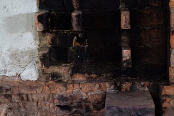 black brick from furnace soot